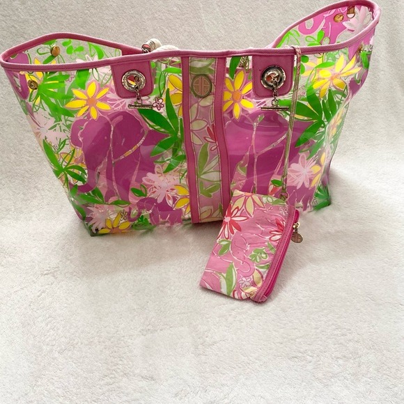 Lilly Pulitzer‎ Vibrant Multi-Color Beach Tote Bag - Picture 13 of 14